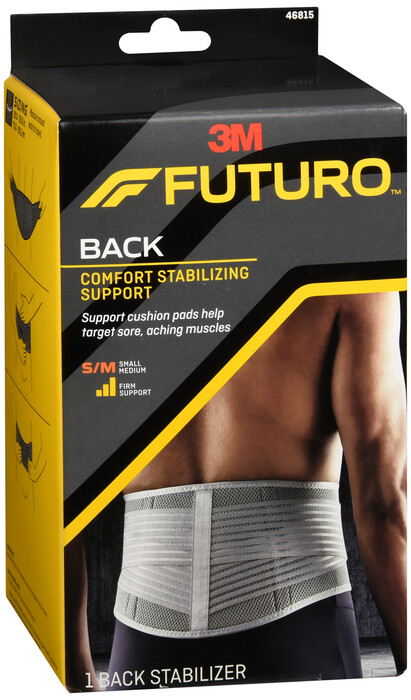 3M Futuro Sport Stabilizing Back Support Small Medium Breathable Latex Free 1ct