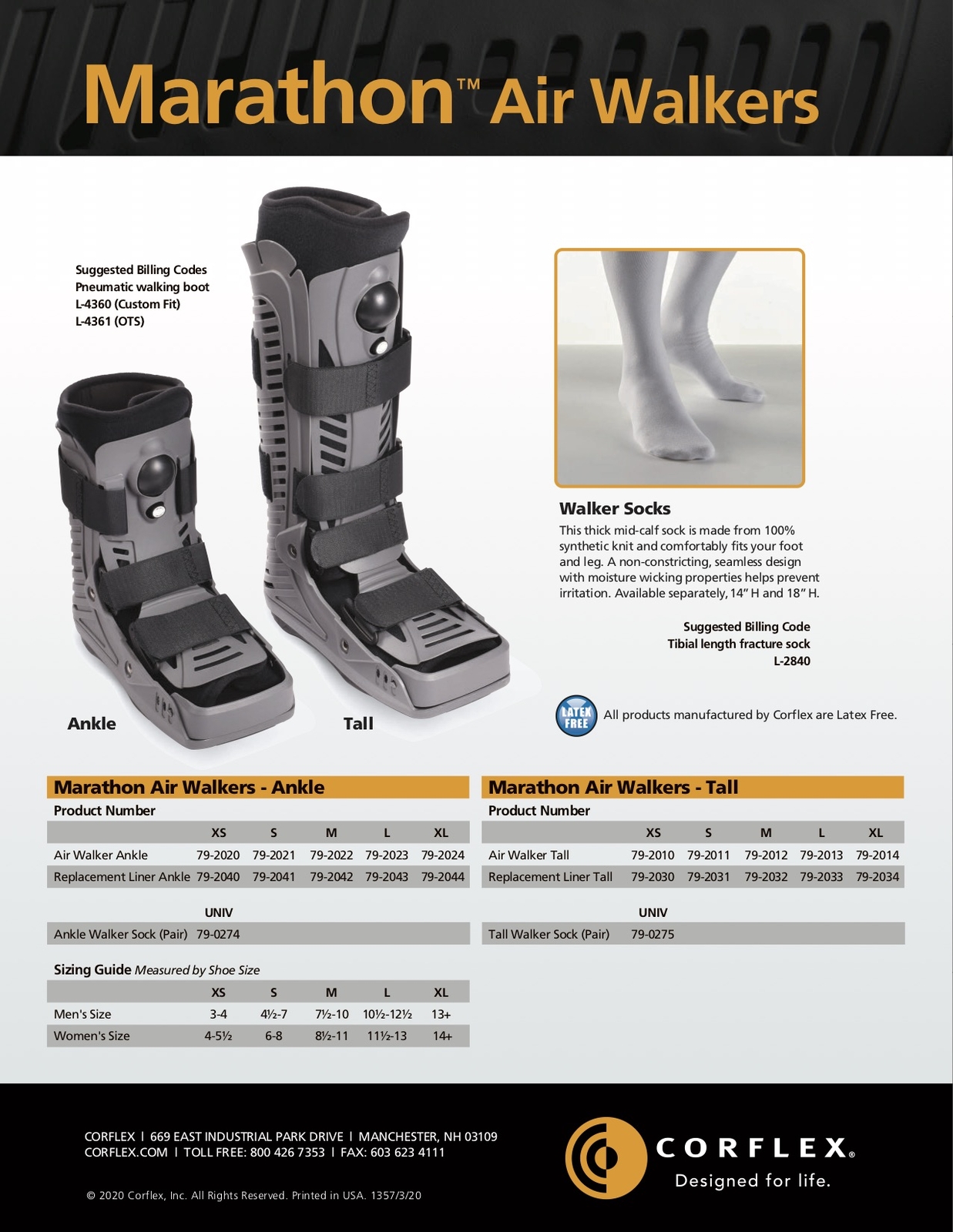 Corflex Marathon Air Walker Boot – Tall