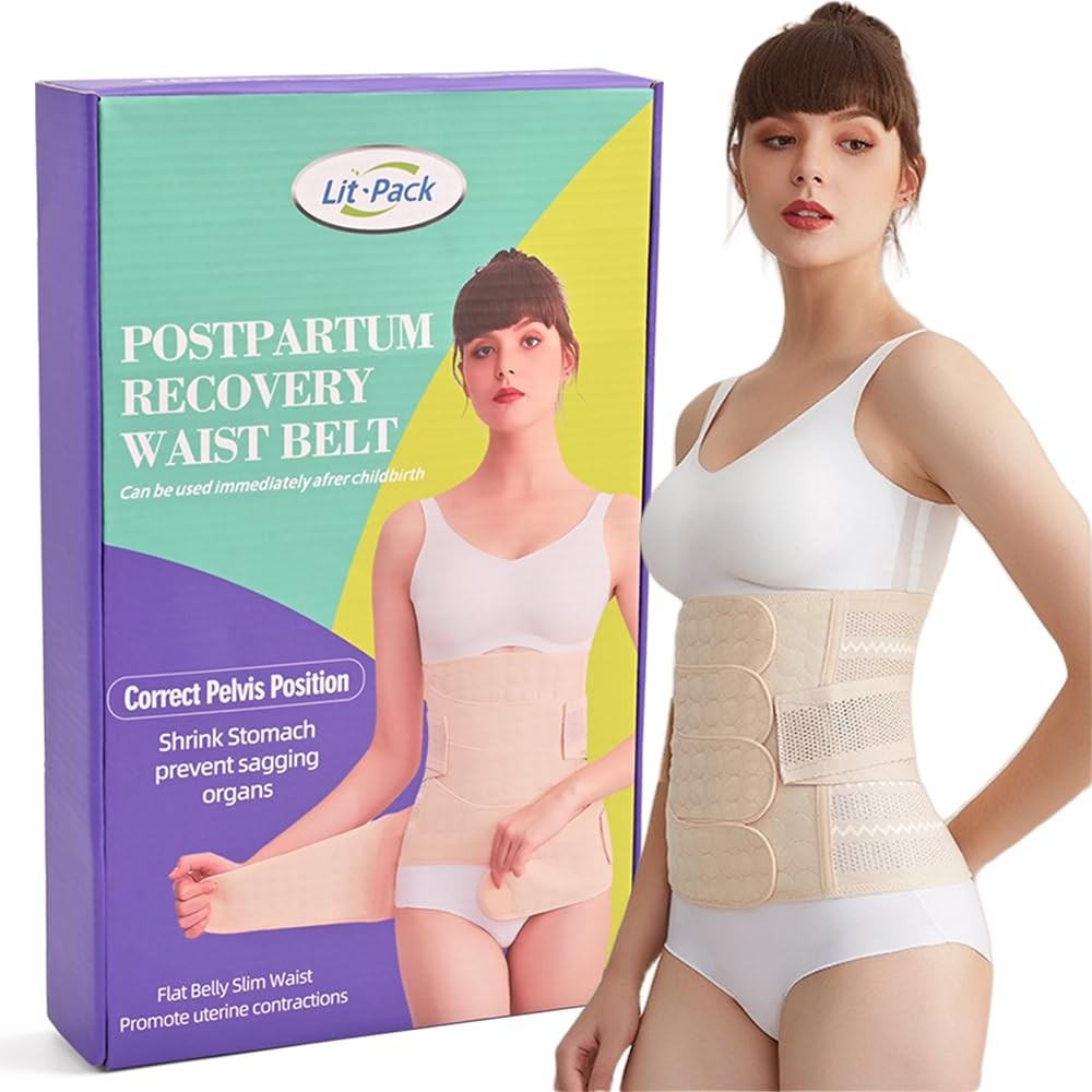Lit-Pack Belly Abdomen Pelvis Postpartum Belt Body Recovery Large, skin