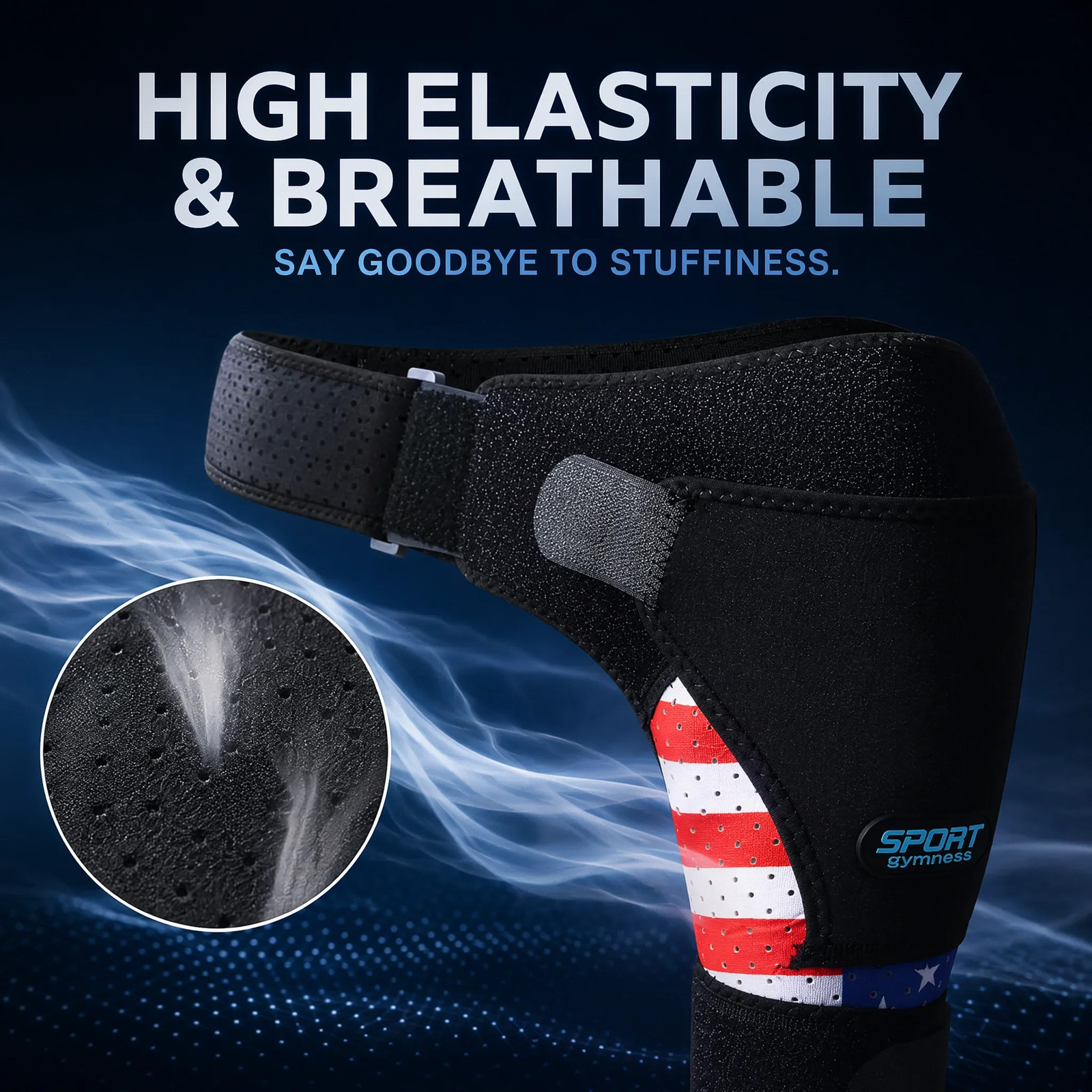 New Shoulder Support Brace, Adjustable Shoulder Stability Brace with Ice Pocket