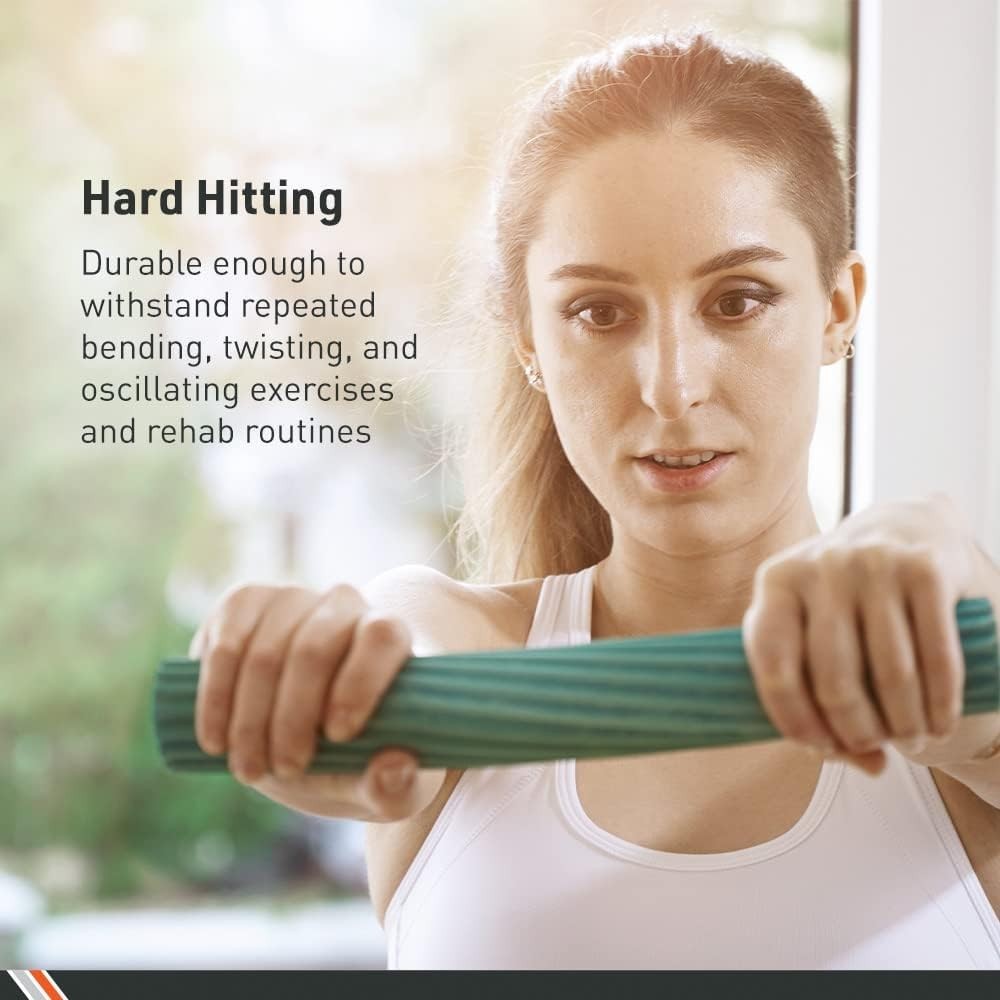 BodySport Twist & Flex Bar: Durable Rubber Resistance Trainer for Arm Injuries