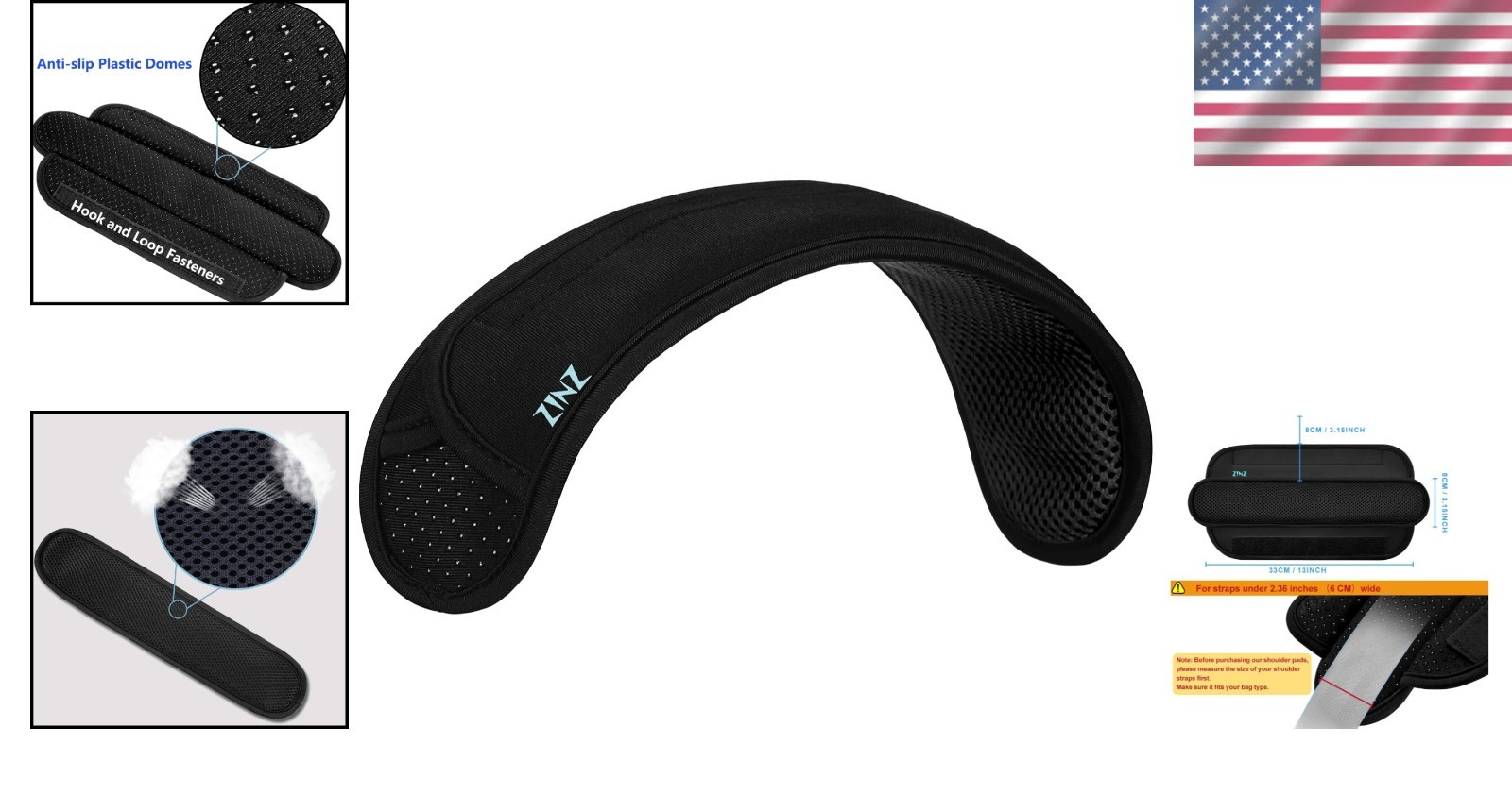 Comfortable Shoulder Pad – Memory Foam & Moisture Wicking