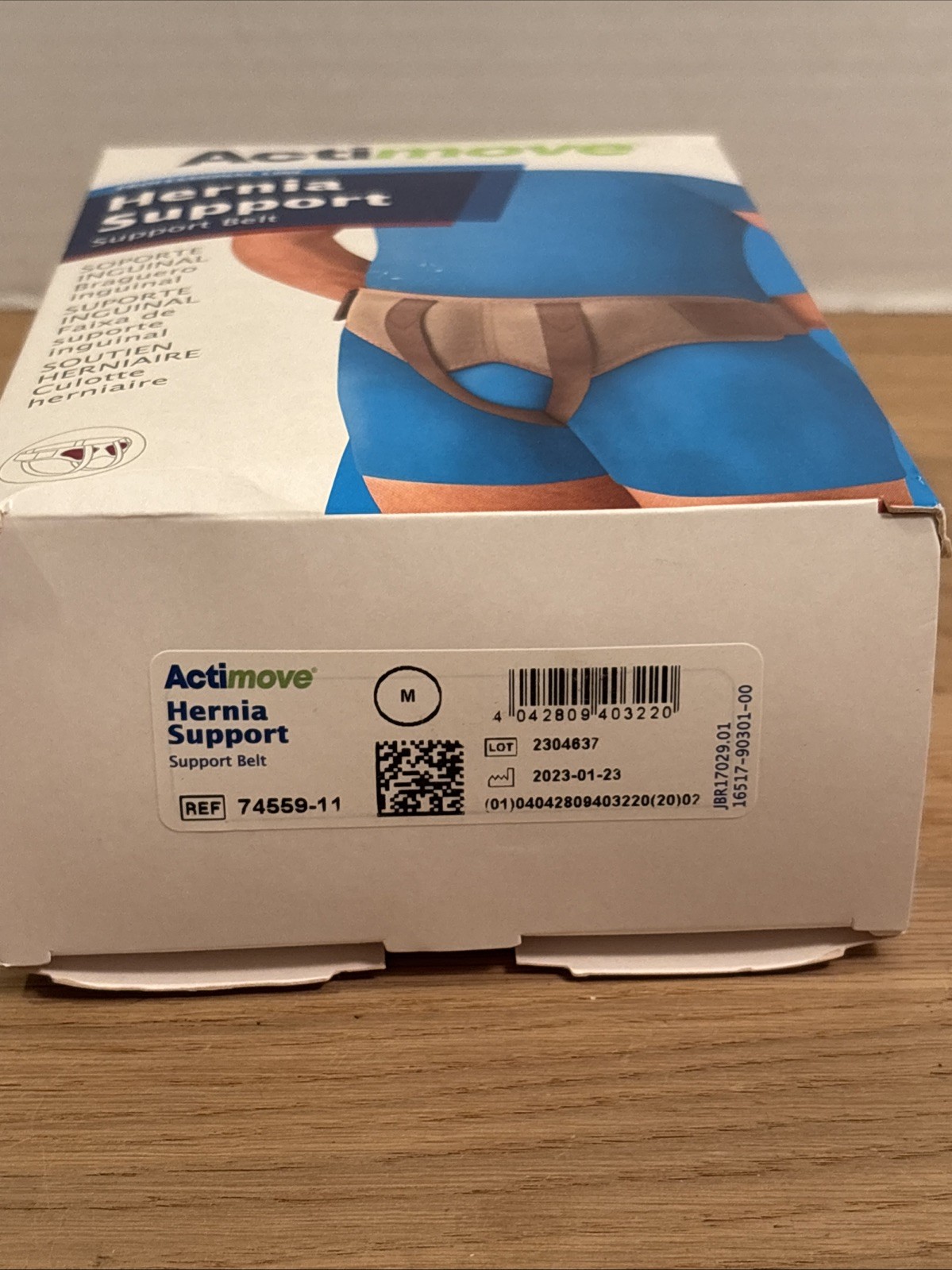 Actimove ~ Hernia Support Belt sz Medium 35″ – 41″ – 74559-11 *BRAND NEW in BOX!
