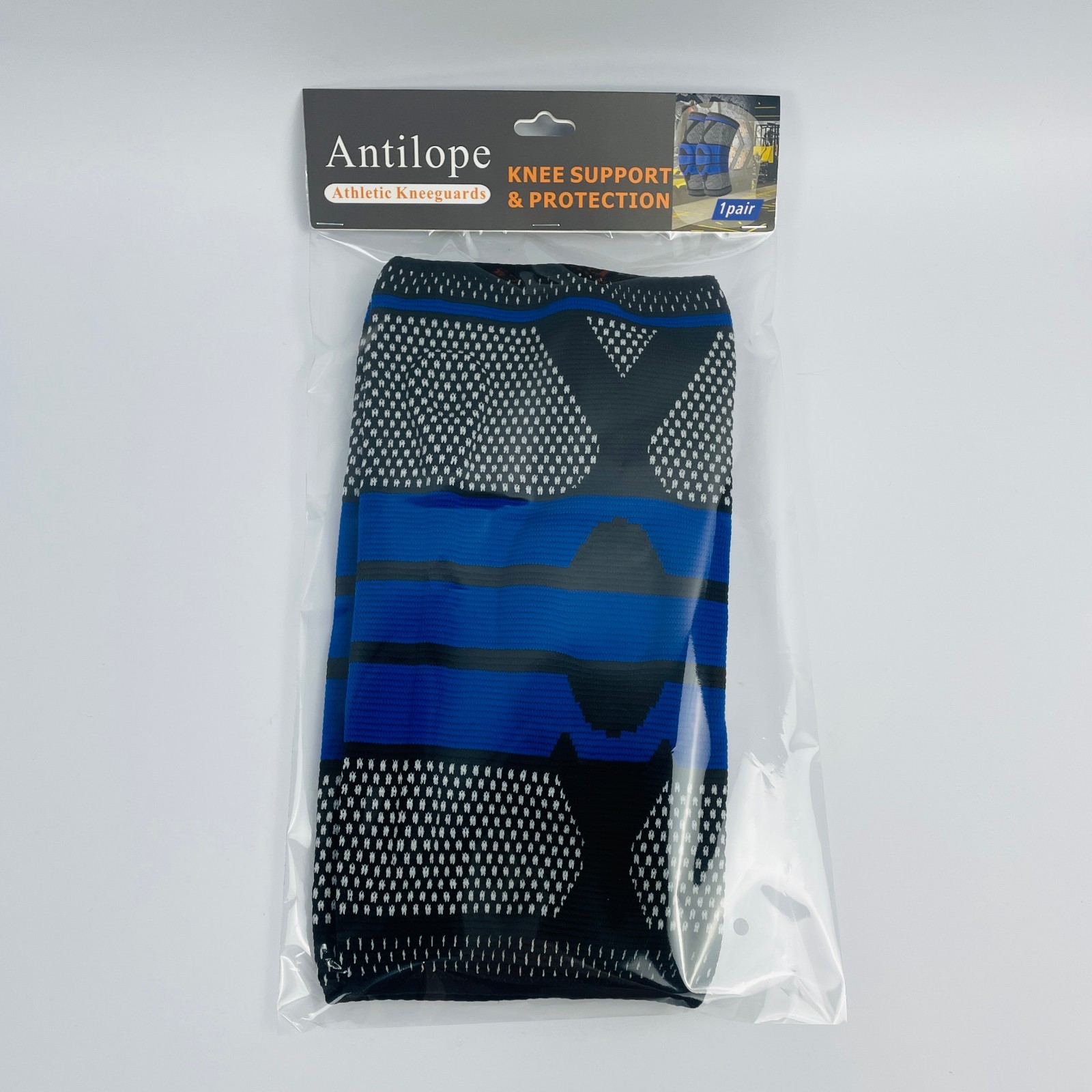 Antilope 1 Pair Elastic Knit Athletic Kneeguards for Workout & Joint Protection