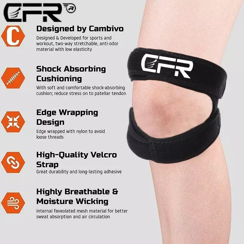 Knee Brace Support Patella Stabilizer Strap Arthritis Tendon Pain Relief Wrap