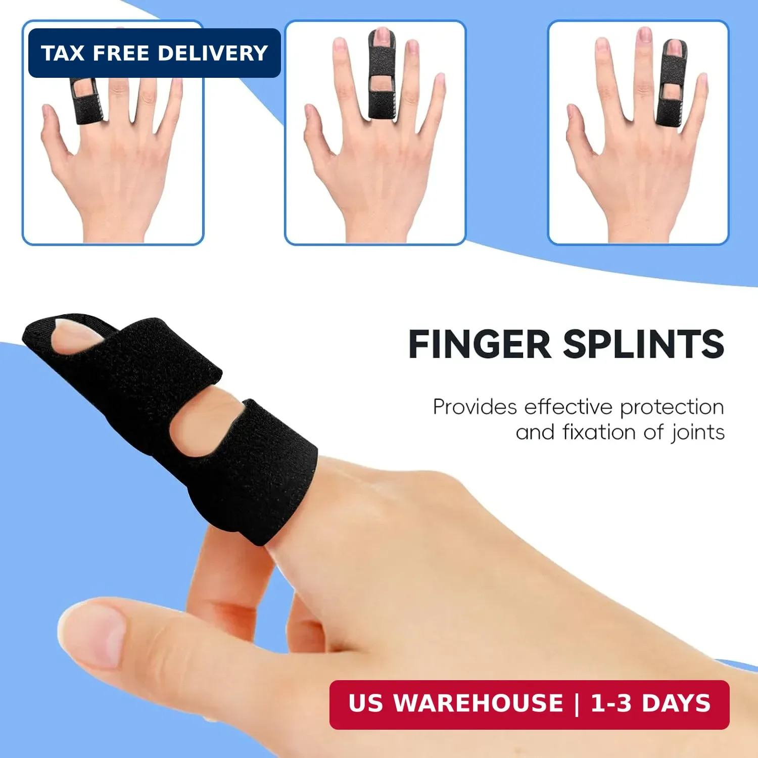 Finger Splint, Universal Trigger Finger Brace for Broken/Arthritis Pain and Spra