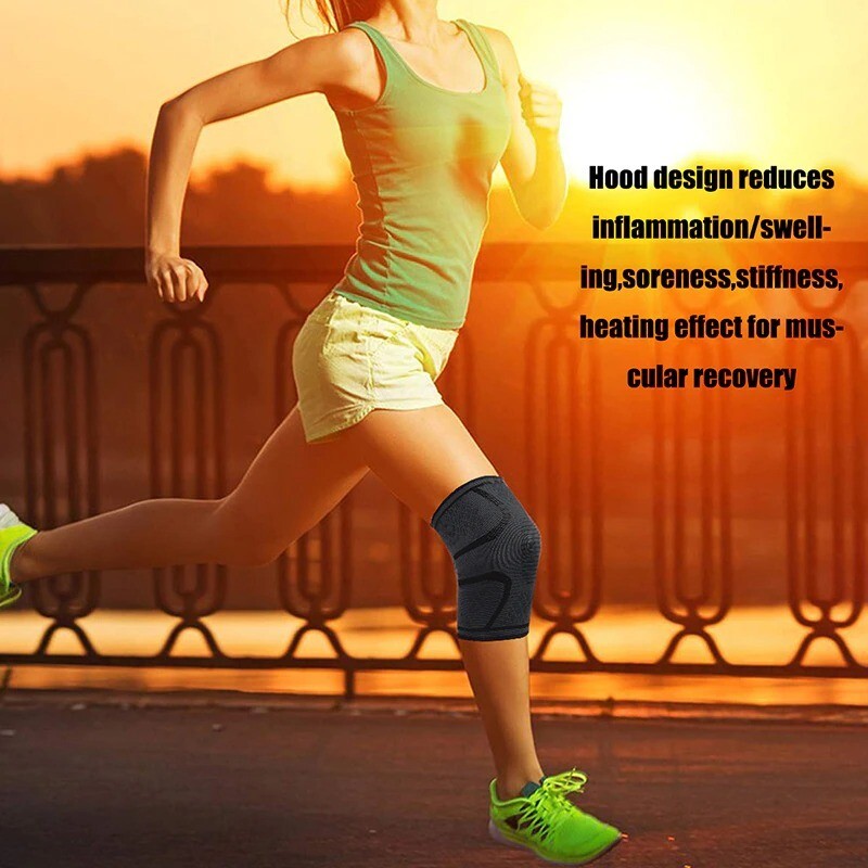 Knee Brace Compression Sleeve Support Sport Joint Arthritis Patella Stabilizer