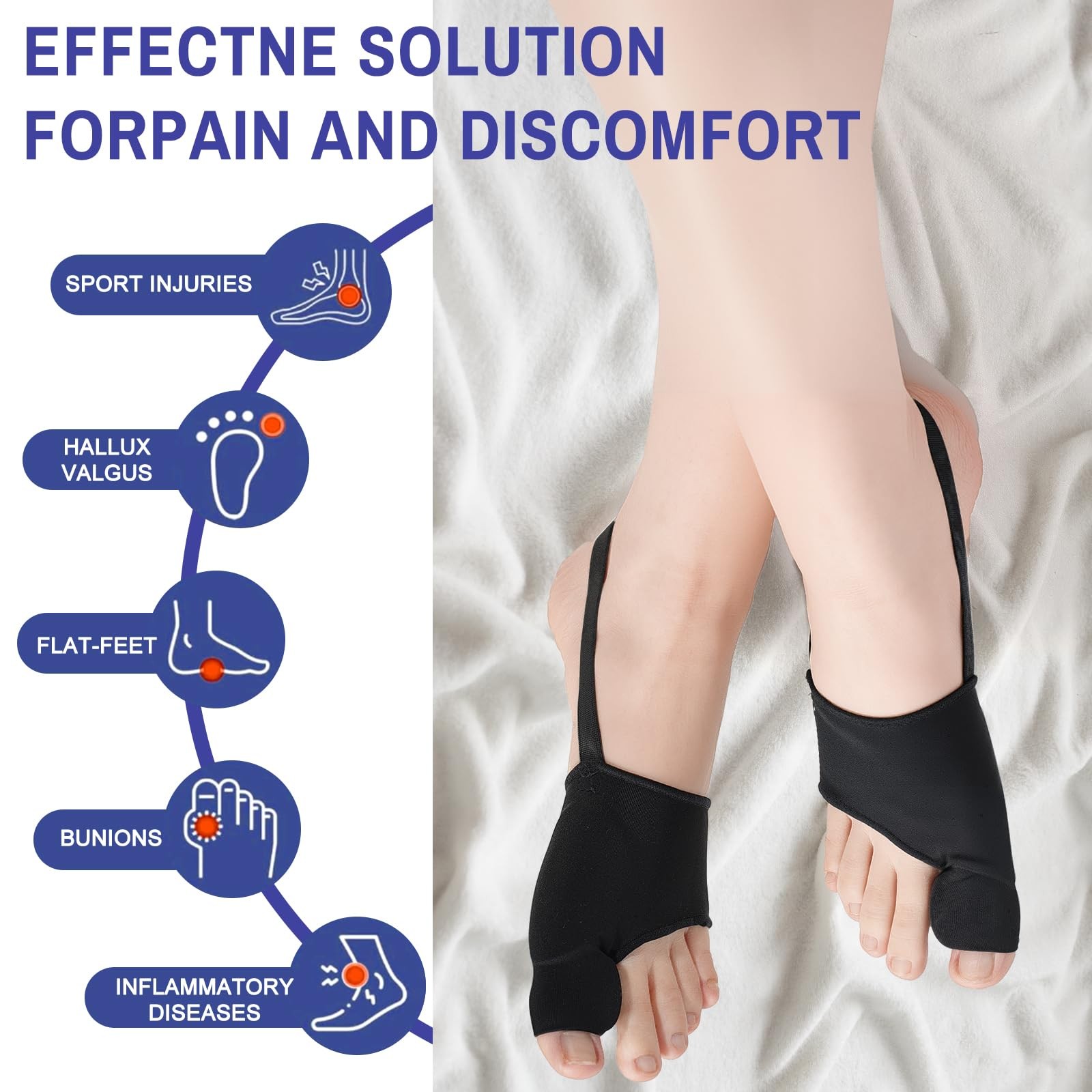 2 Pcs Bunion Corrector for Women & Men Big Toe Straightener-Bunions Correctio…