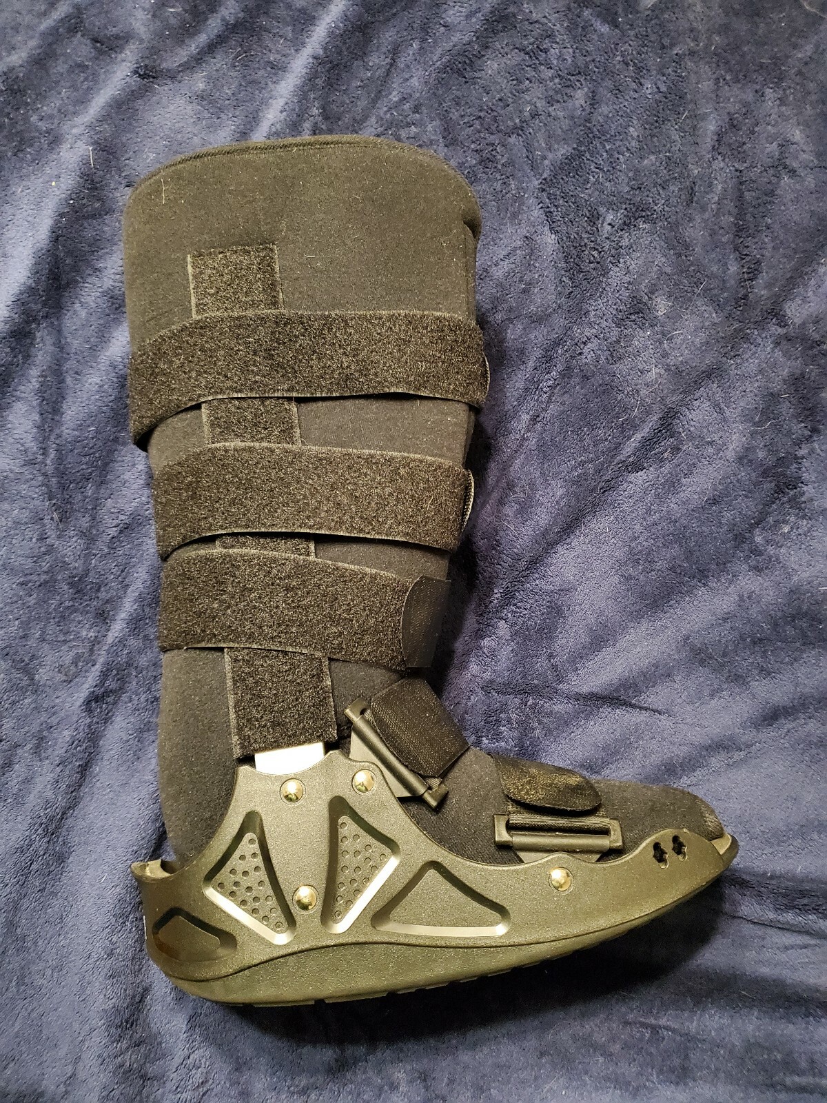 Top Shelf Orthopedics Large Walking Boot, Black, Brace Ankle Break Sprain