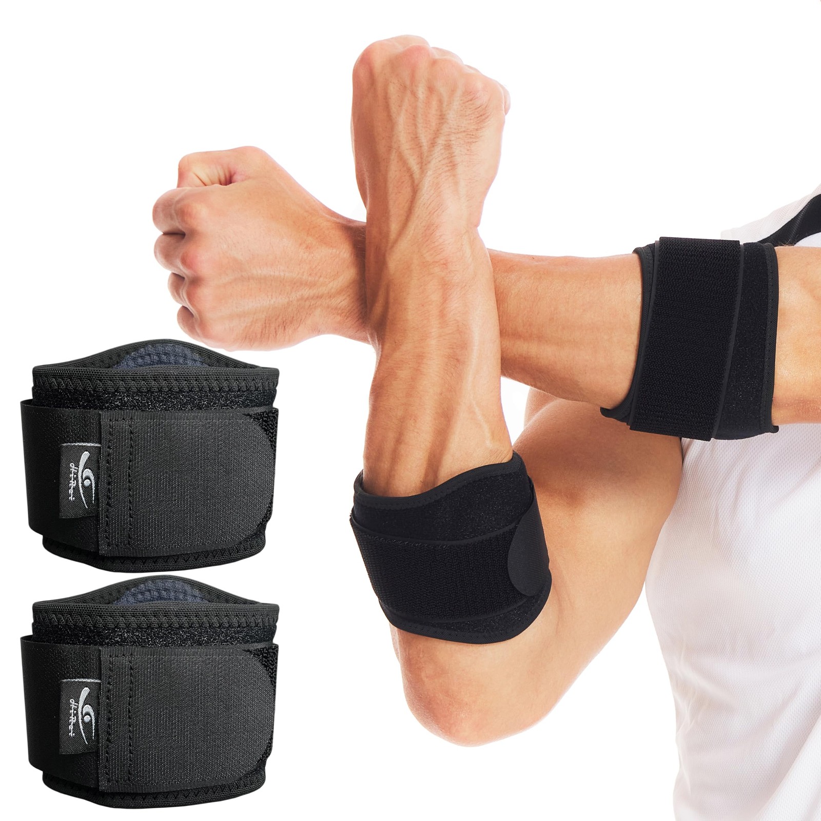 Tennis Elbow Brace for Forearm Tension Relief, Elbow Support Arm Straps Compr…