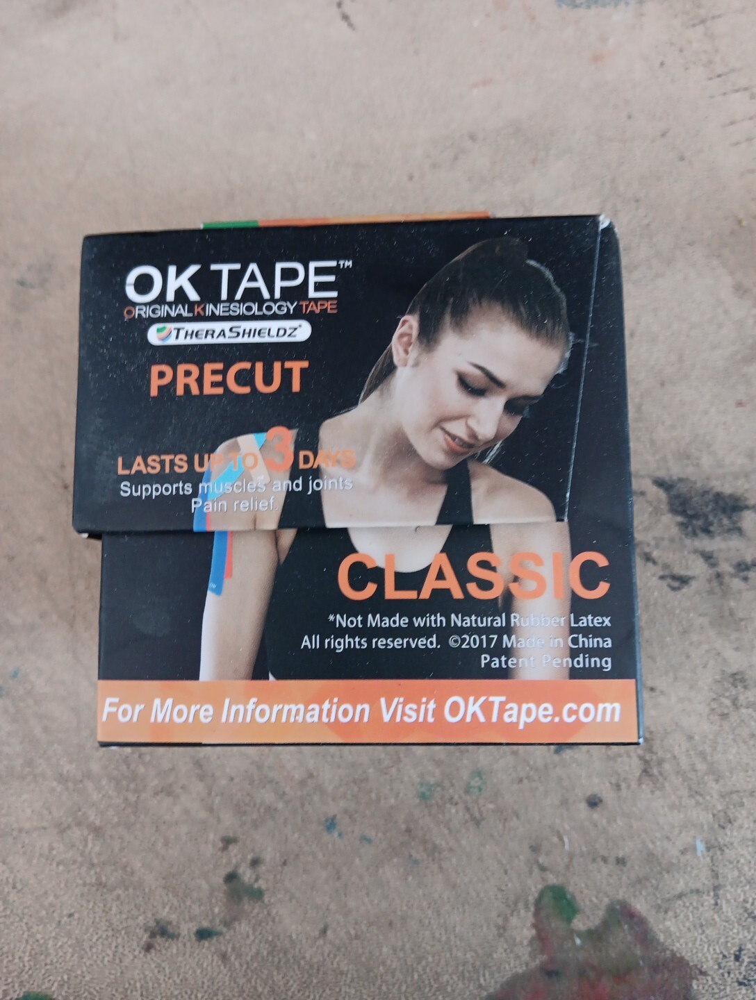 OK TAPE 2” x 16Ft Roll Cotton Kinesiology Therapeutic Elastic Sports Roll NIB