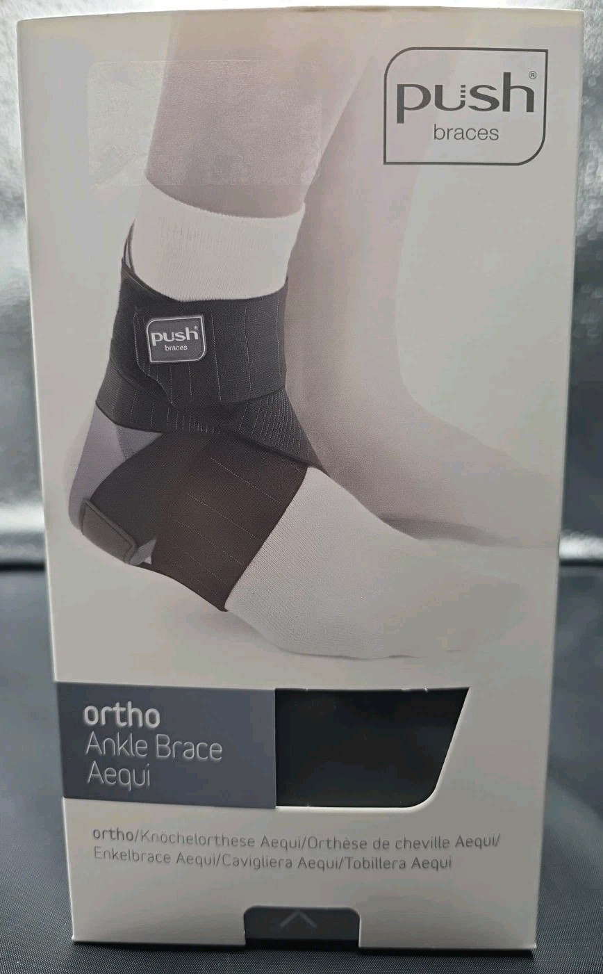 PUSH BRACES Ortho Ankle Brace Aequi Support Size 3 Left Side