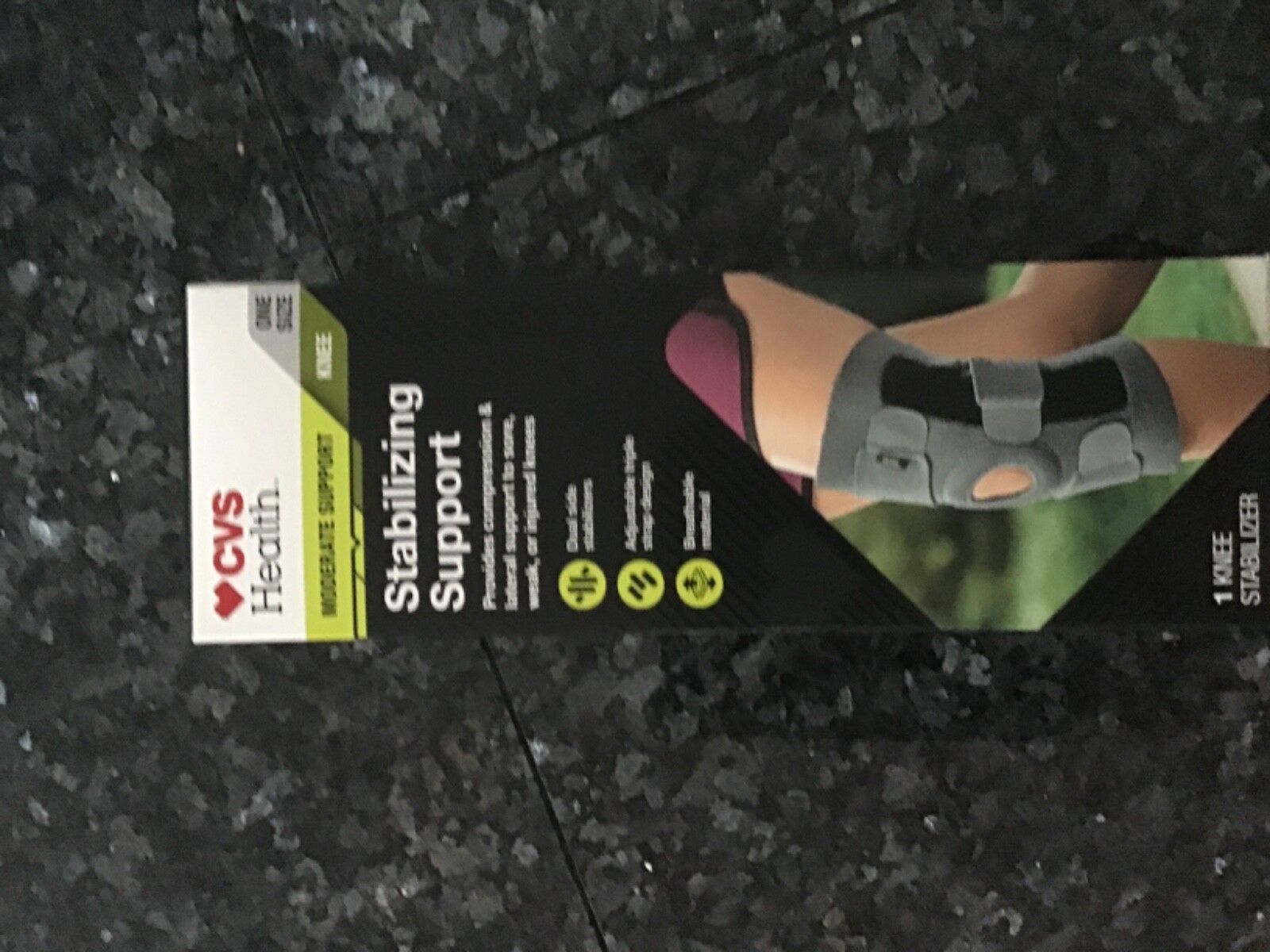 1 Stabilizing knee support , one size , unopened , brand new