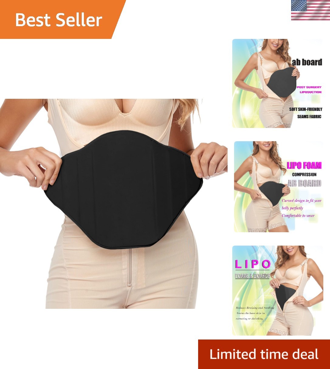 Lipo Foam Compression Ab Board Post Surgery Abdominal Board | Liposuction Sur…