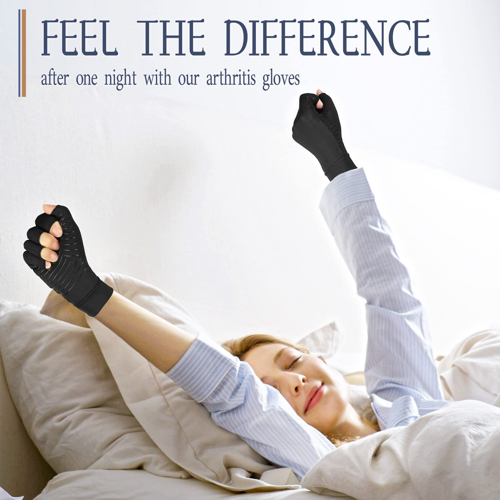 Copper Arthritis Compression Gloves Women Men Relieve Hand Pain Swelling and …