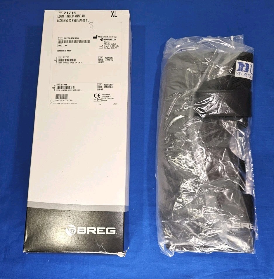 Breg Airmesh Economy Hinged Pull-On Knee Brace w Open Back – XL 21715