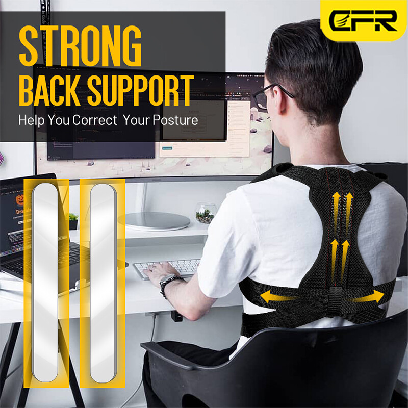 Adjustable Posture Corrector Back Support Shoulder Brace Clavicle Belt Men Women