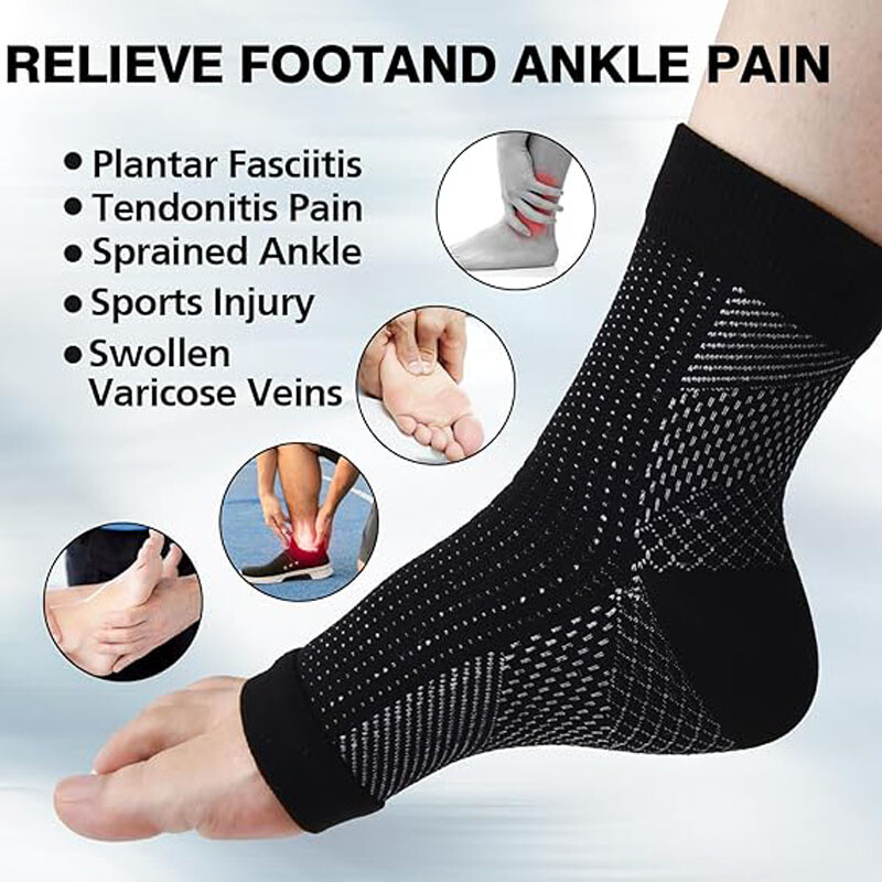 3x Neuropathy Socks – Compression Socks for Men Women – Ankle Sleeve Compression