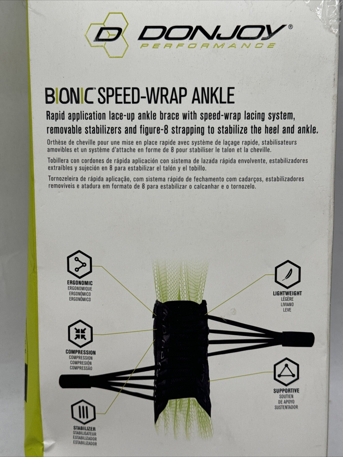 DonJoy Bionic Speed Wrap Ankle Brace SMALL