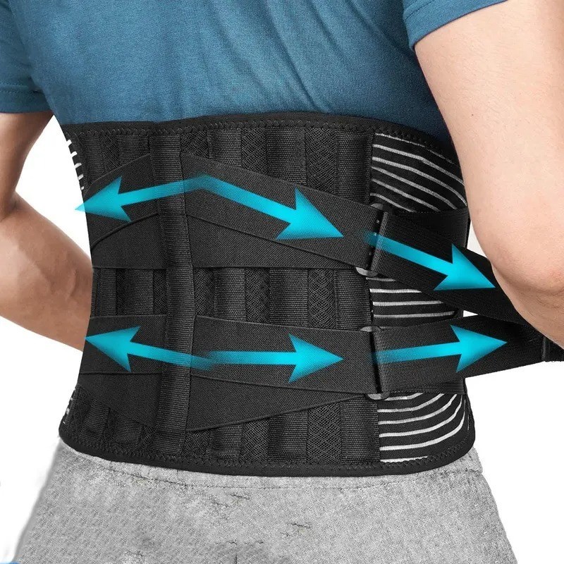 Adjustable Lower Back Brace Lumbar Support Waist Belt For Men Women Pain Relief