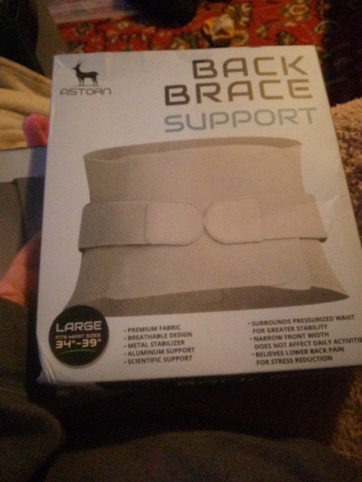 Back Brace: Pain Relief from Sciatica, Herniated Disc, Scoliosis. Large 34″-39″