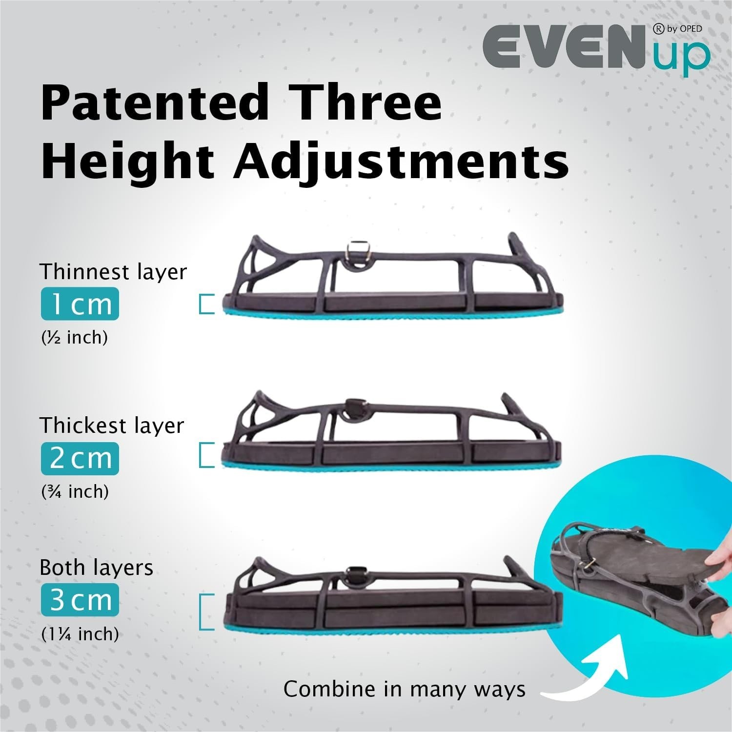 Comfortable Adjustable Shoe Riser for Rehabilitation – Enhance Gait & Mobility