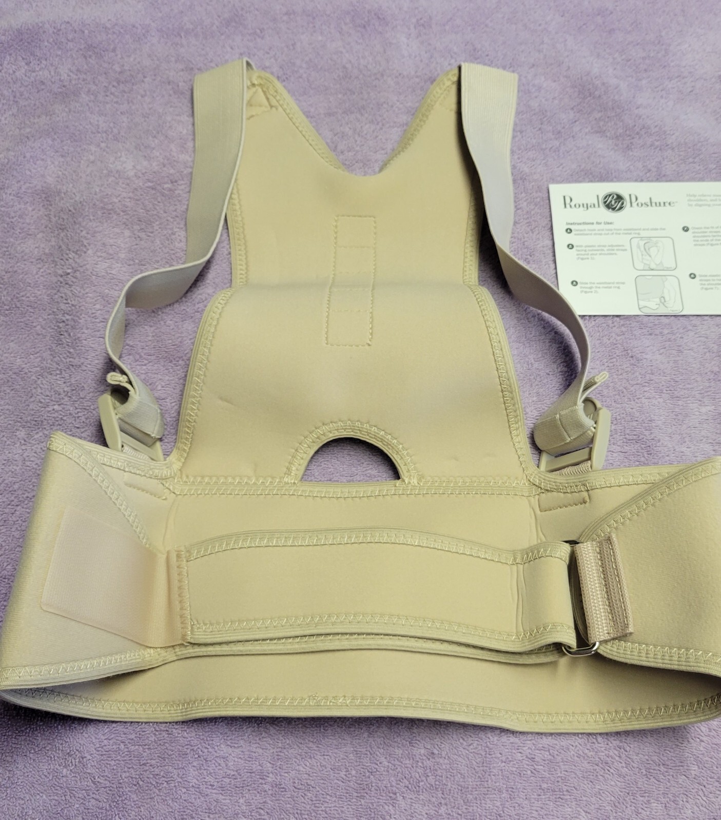Royal Posture Corrector SM/Med Women/ Men Energizing Back and Spine Support NIB
