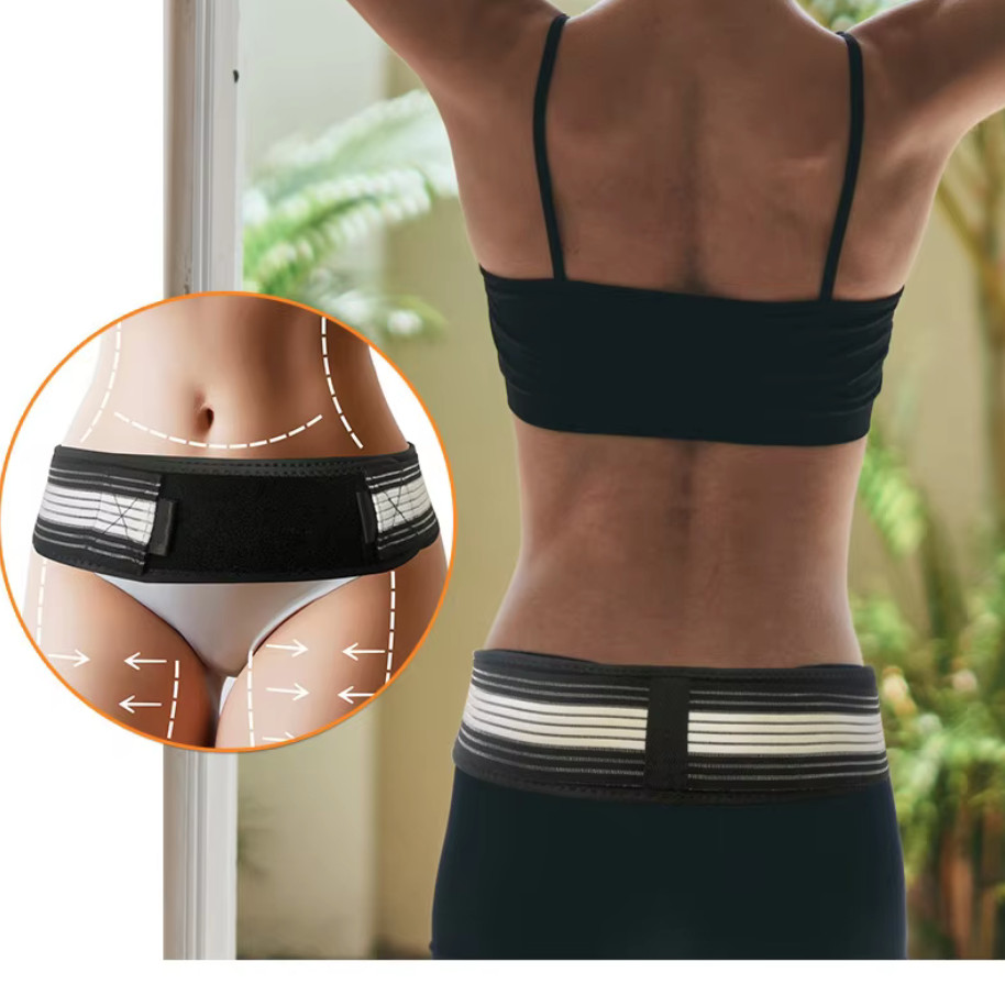 Adjustable Lower Back & Pelvic Support Belt – Breathable Compression Wrap for Me