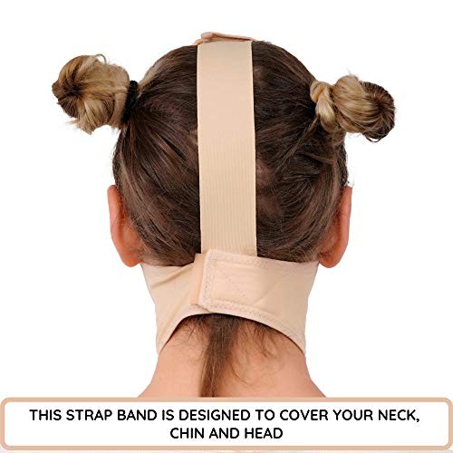 Post Surgery Neck and Chin Compression Garment Wrap Large (Pack of 1) Beige