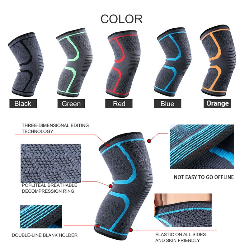 New Fitness Knee Support Sleeve Compression Brace for Sports Fast Shipping