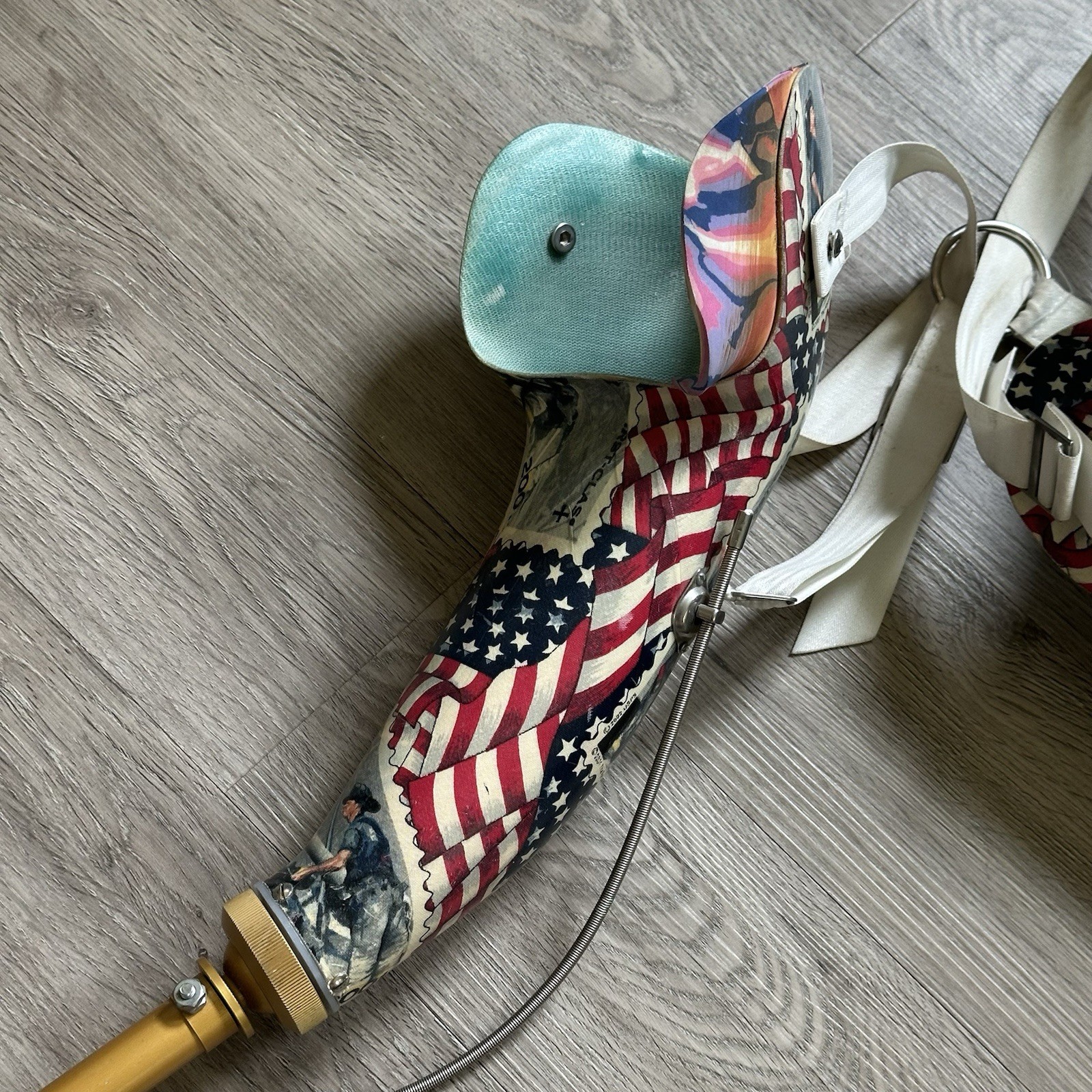 Vintage Patriotic Arm Prosthetics with Dorrance USA Hooks Arms – Left/Right