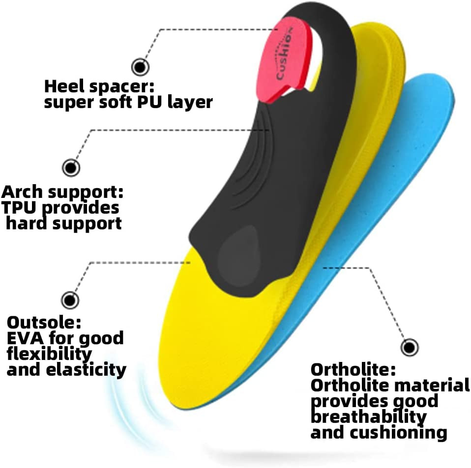 Heavy Duty Support Orthotics – 220+ Lbs Plantar Fasciitis High Arch Support Ins