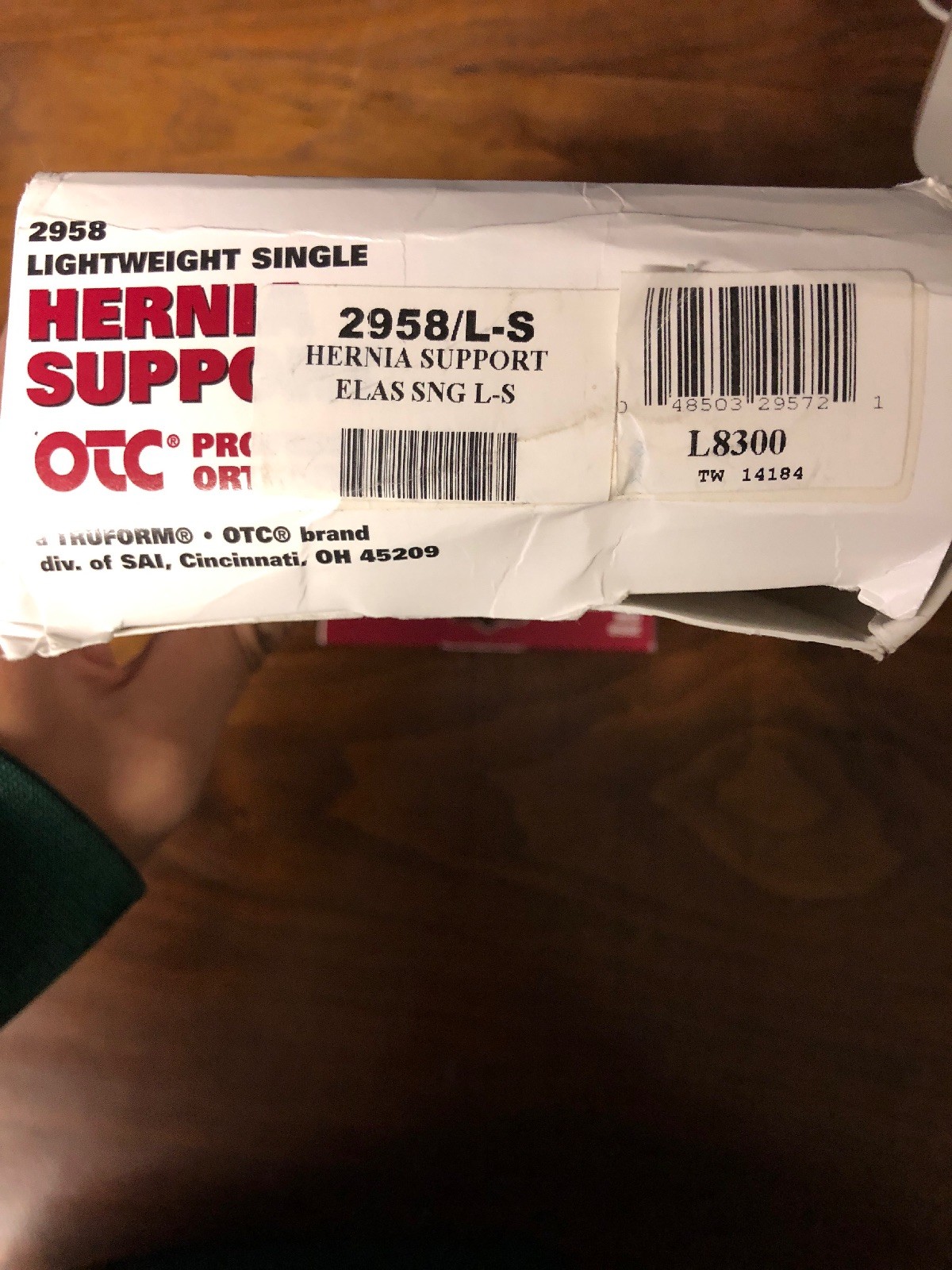 OTC Lightweight Single Hernia Support Small Right Unisex Brace