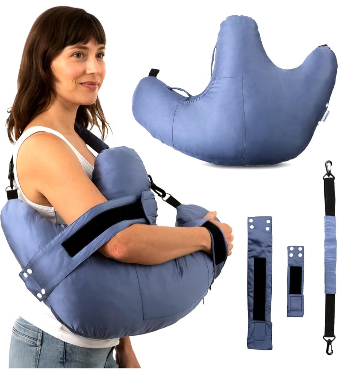 Shoulder Surgery Pillow – Rotator Cuff Relief- Padded Arm Sling New