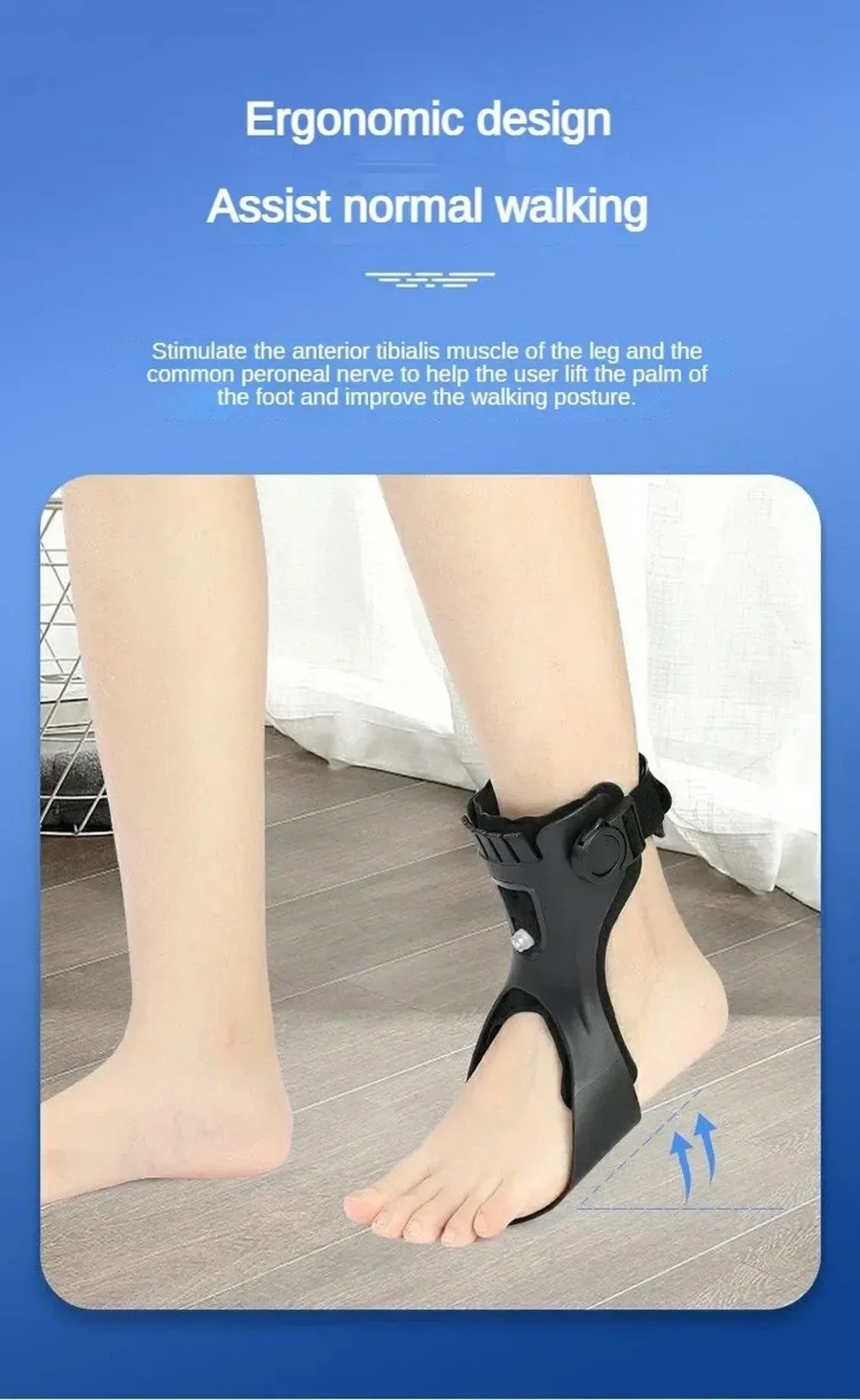 Lightweight Foot Drop Brace Invisible Adjustable Buckle Ankle Brace Support