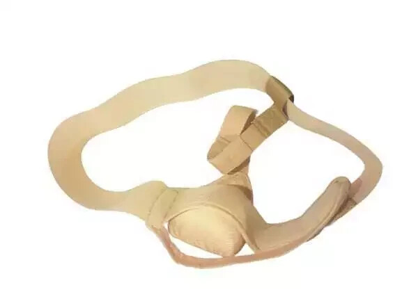 Inguinal single Hernia Belt LEFT & RIGHT SIDE ONE TRUSS PADS