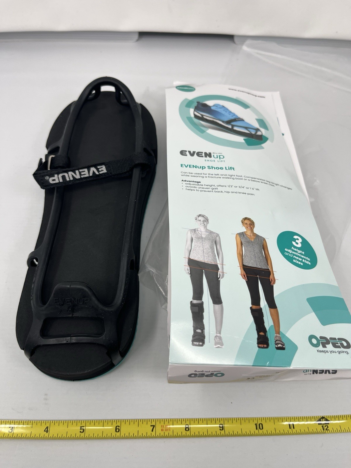 NEW OPED EVENUp Shoe Lift Adjustable Height Medium Unisex Medical Shoe Riser NIP