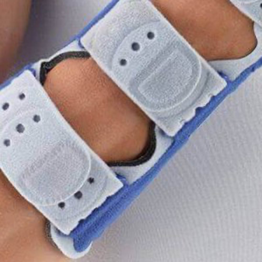 Bauerfeind Wrist Brace Bracelet & Forearm Manuloc Rhizo Long Right Blue/Grey