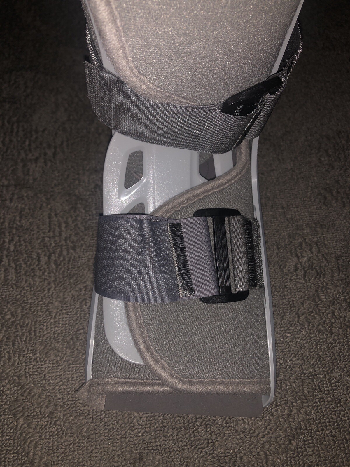 Aircast Boot Adult Medium Gray Foam Walker Brace Walking Inflator Deflator