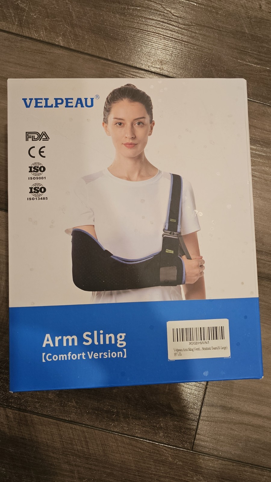 Velpeau Arm Sling Shoulder Immobilizer for Women and Men, fit Left or Right Arm