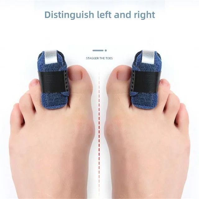 2Pcs Blue Small Toe Splints for Straightening Hammer Toe Corrector Toe