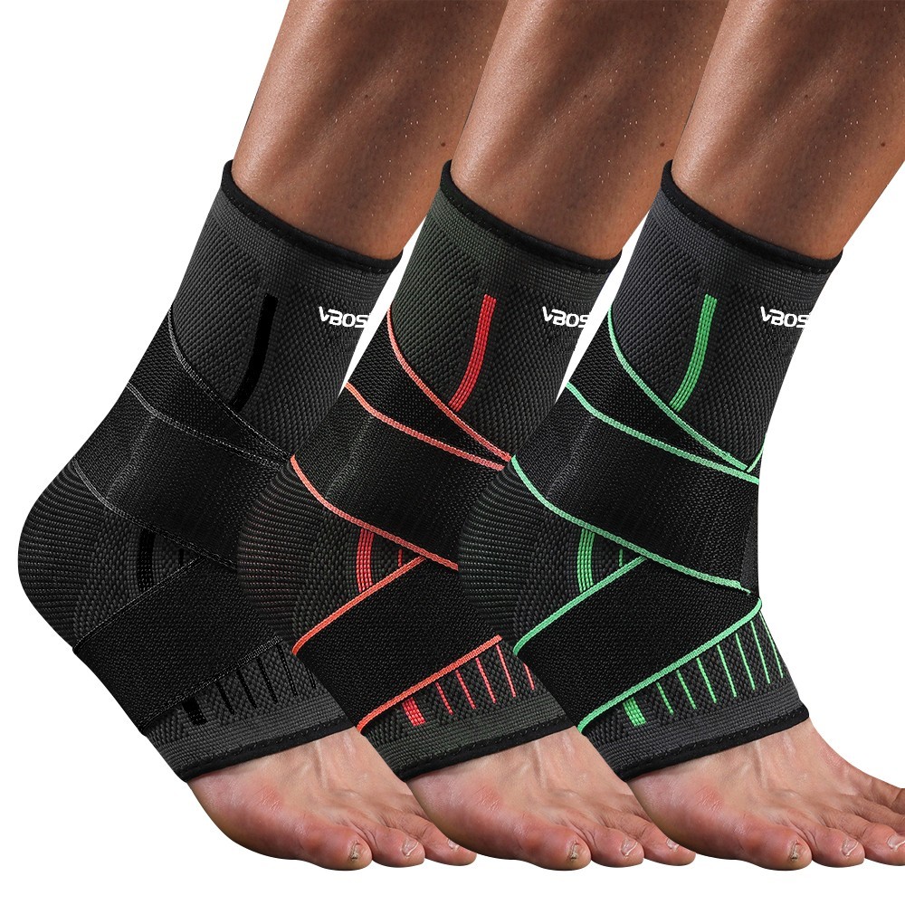 Adjustable Ankle Brace Compression Sleeve Support Plantar Fasciitis Achilles