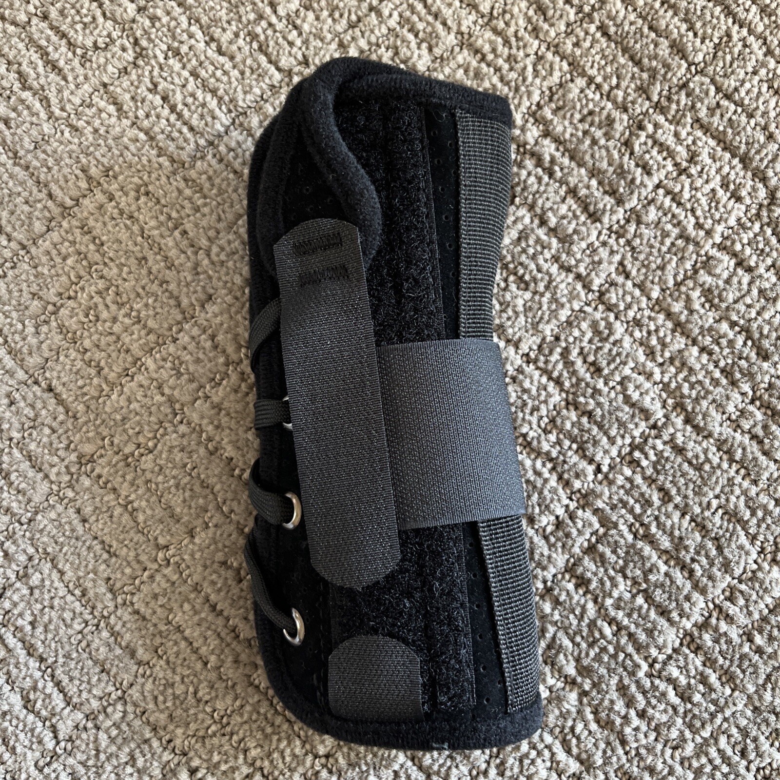 Hely Weber Black Suede Lacing Wrist Brace Short New 434B-RT-S Size Small