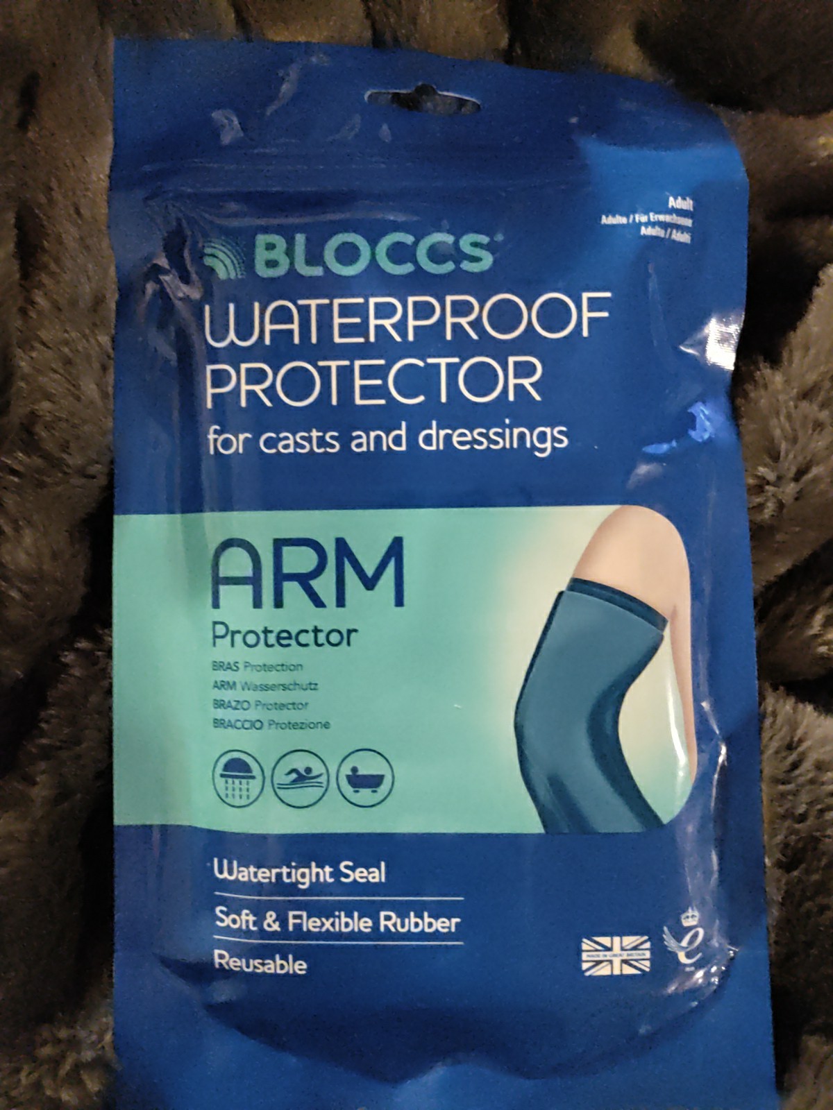 🔥Bloccs Waterproof Long Arm Cast And Dressing Cover- Adult Arm – ALA72 🔥NEW🔥