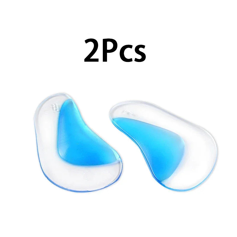 2Pcs/4Pcs Silicone High Heels Arch Support Flat Shoes Insoles Unisex Flatfoot Or