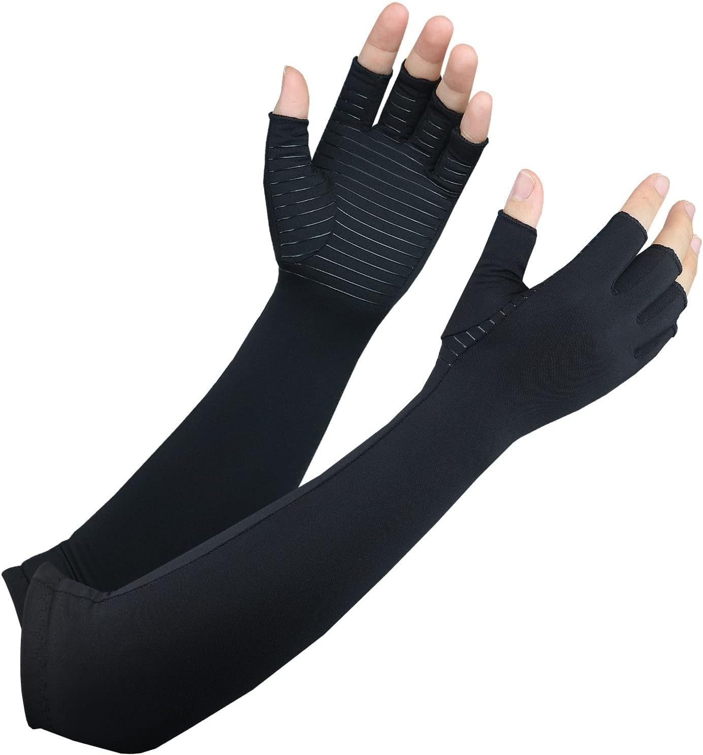 Copper Long Arthritis Gloves,Long Wrist Compression Arm Sleeve Carpal Tunnel …