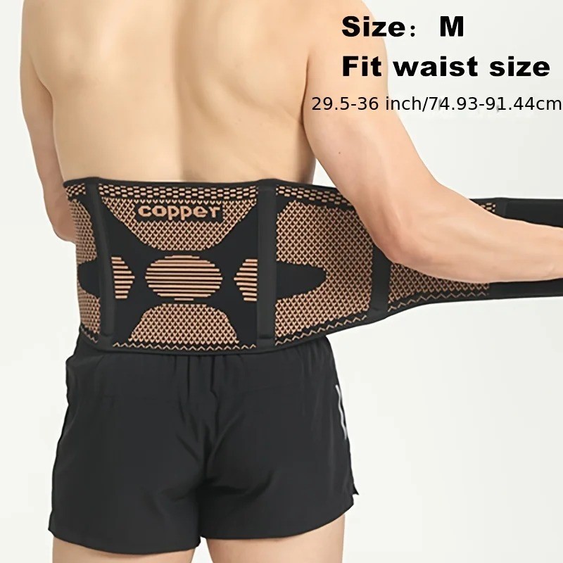 1PCS Copper Adjustable Rapid Relief Back Brace, Lower Back Pain, Herniated Disc