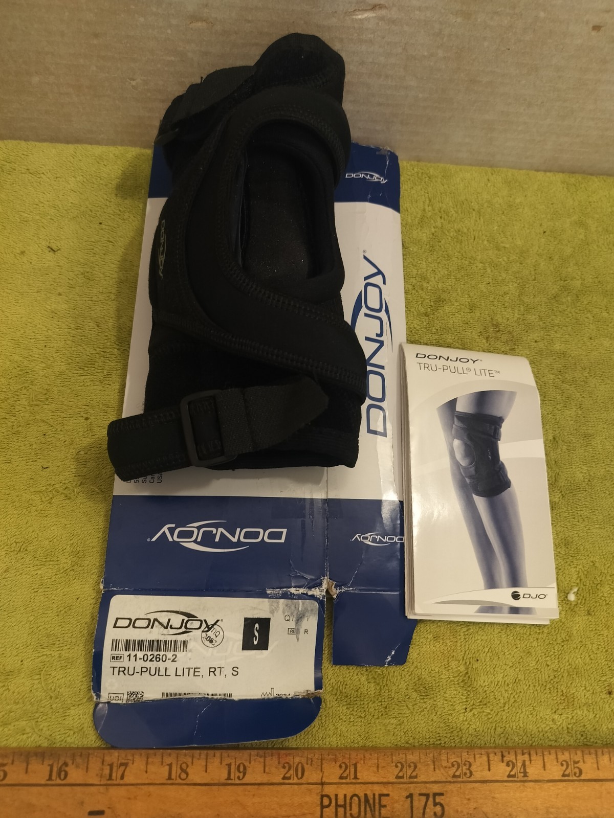 DonJoy Tru-Pull Lite Knee Brace Small, Right Knee, Free Shipping, Open Box