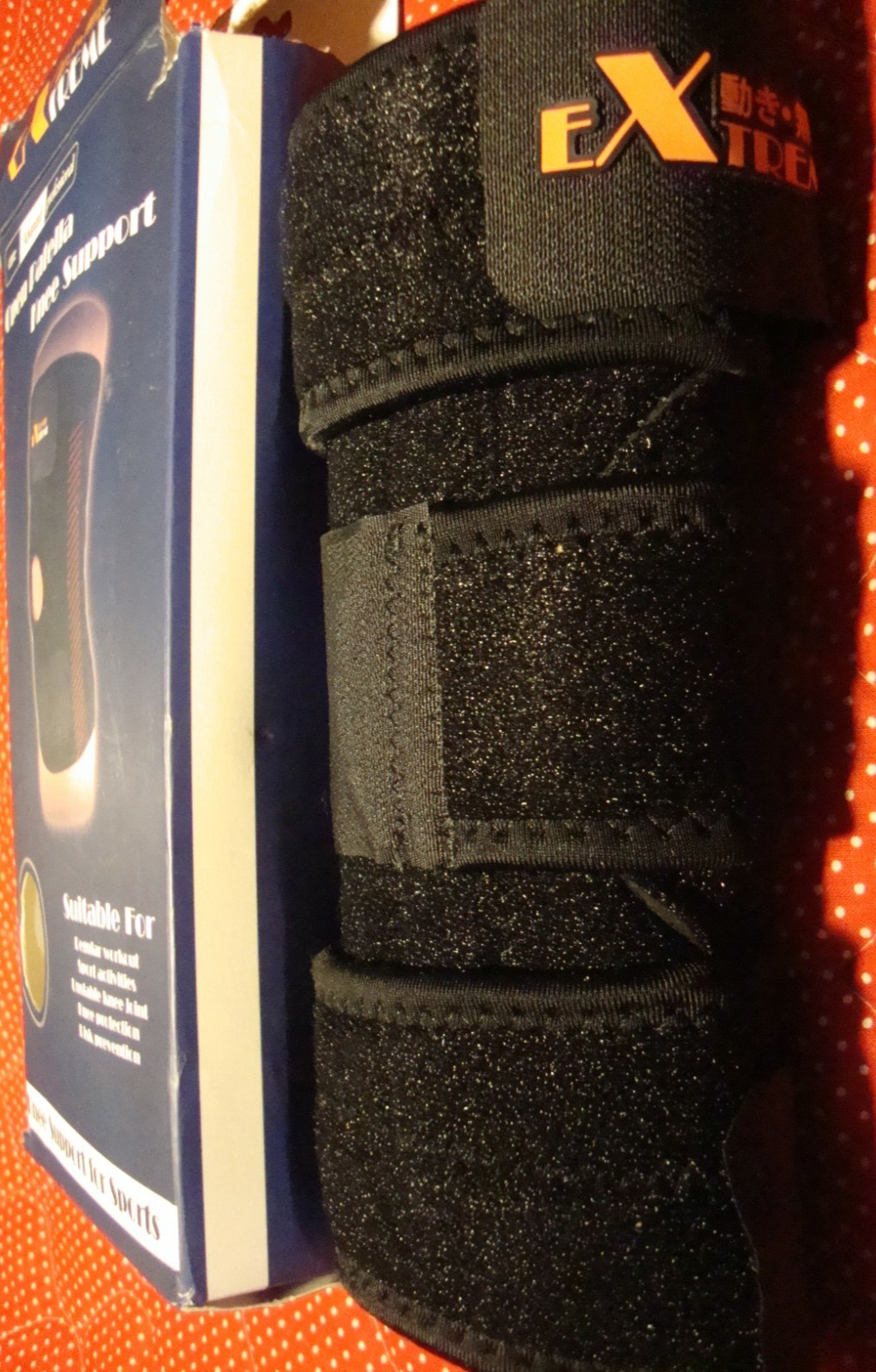 “EXTREME” Adjustable Open Patella Knee Support Brace Stabilizer Strap Wrap 241