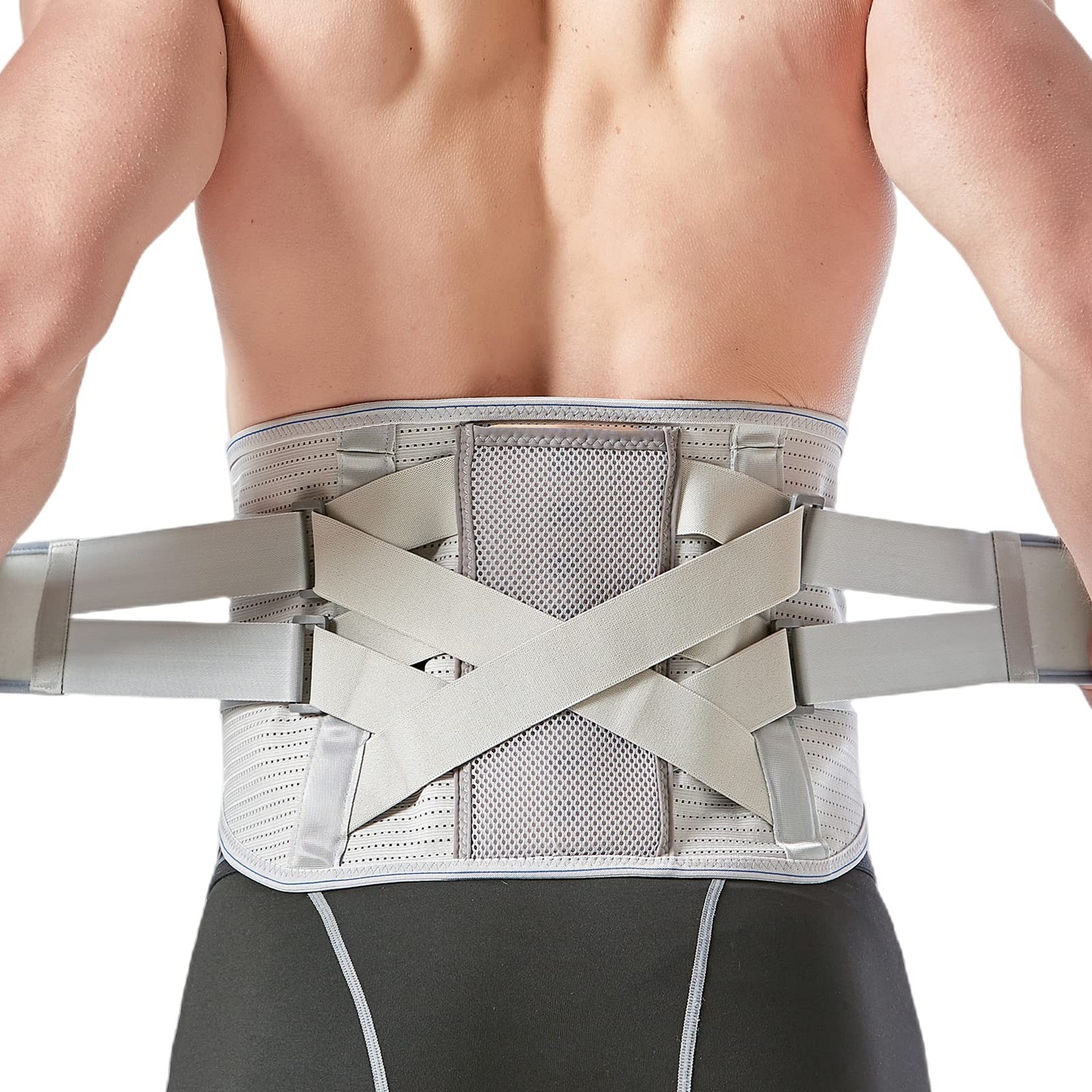 Wellco Breathable Back Support Belt for Men & Women Anti-Skid Lumbar Support, S